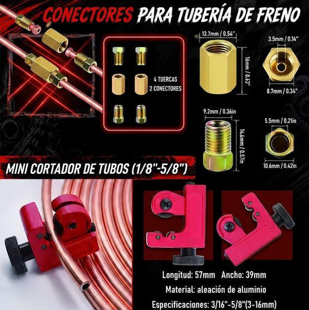 KIT COMPLETO LINEA DE FRENO - Imagen 2