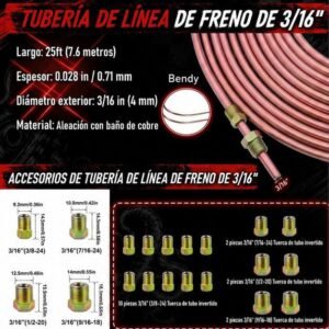 KIT COMPLETO LINEA DE FRENO